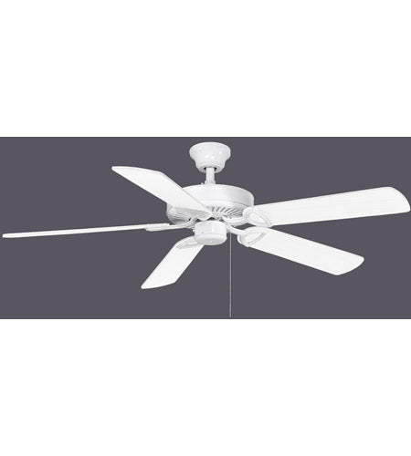 America Gloss White Ceiling Fan With 2xGU