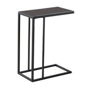 Black Metal Tempered Glass Table