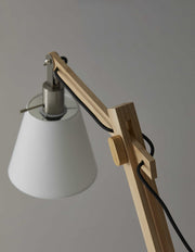 Classic Hinged Wooden Table Lamp
