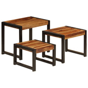 Chetan Mango Wooden Tables 3 pcs
