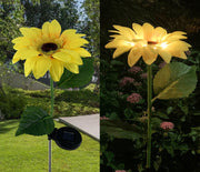 Garden Sunflower Waterproof Solar LED Lights Outdoor Decorative