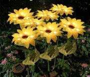 Garden Sunflower Waterproof Solar LED Lights Outdoor Decorative