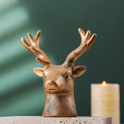 Nordic design art home decor artifacts Black and white deer head shape