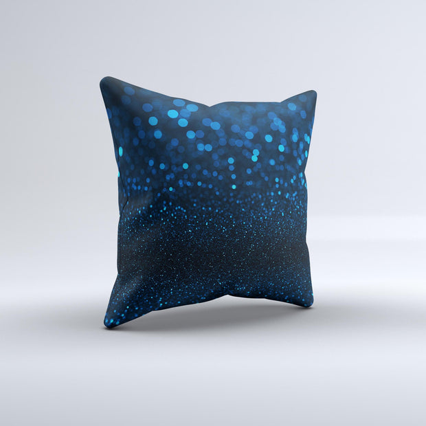 Blue Sparkle Throw Pillow
