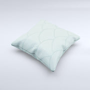 Teal Pattern Decorative Throw Pillow