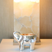 Silver Elephant Candle
