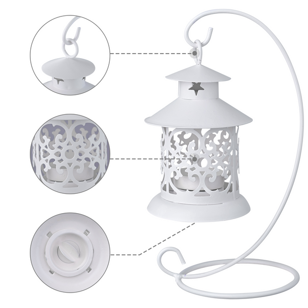 White Milo Candle holder for Home Decoration