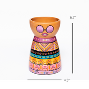 Ceramic Cute Face Tribal Vase