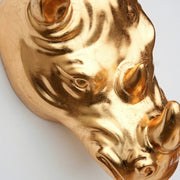 Roz RHINO Gold Gilded Indoor/Outdoor Wall Planter