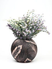 Handpainted Glass Vase