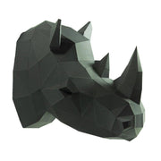Rhino Head Wall Art - Paper Model